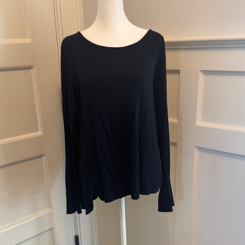Calypso St. Barth Black Long Sleeve Top